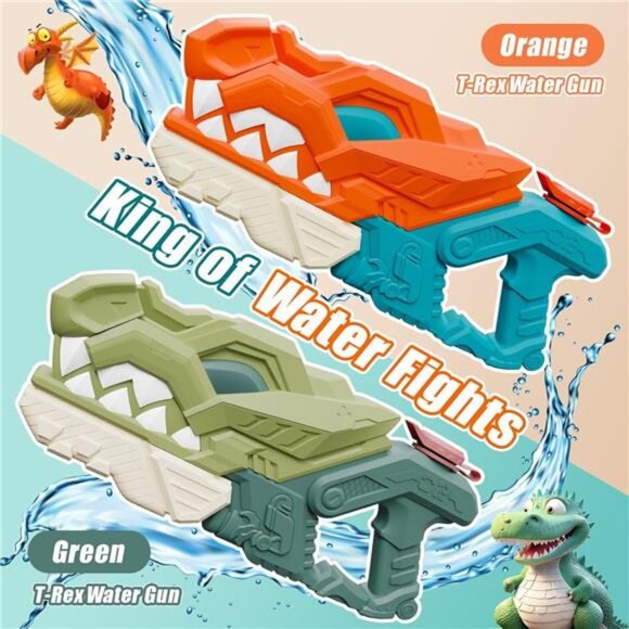 Water Gun for Kids, Squirt Guns Range Up to 32Ft Powerful Water Blaster for Pool - Picture 5 of 6